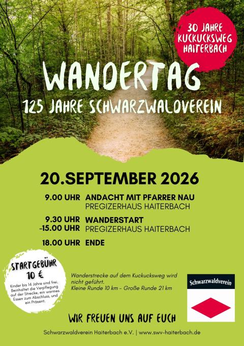 125 Jahre SWV - 30 Jahre Kuckucksweg